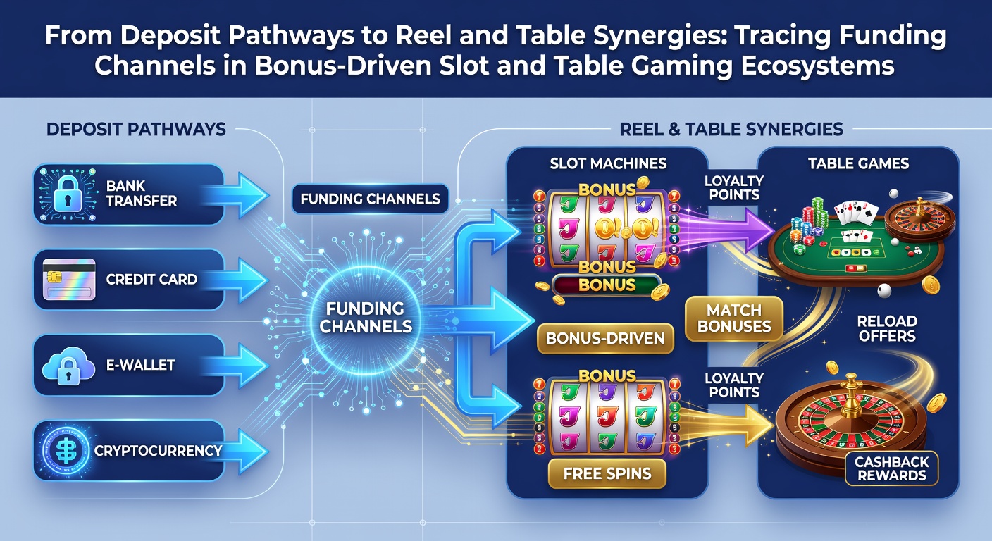 Detailed view of funding channels showing payment integrations between slot bonuses and roulette table play