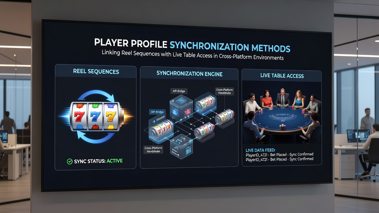 Live table interface integrated with synchronized player profiles across devices